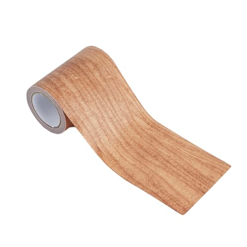 Self Adhesive Wood Grain Repair Patch 3inchx15feet Burlywood Durable Multi-Use Adhesive Patch Wood Colored Stickers Wood Grain Tapes Upholstery Wood Duct Tape for Doors Floor Furniture
