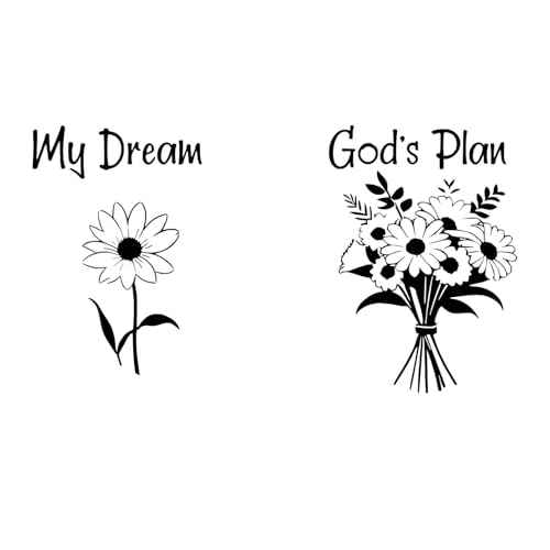 My Dream, God's Plan - Christian Inspirational Wall Decal, Vinyl Scripture Art for Home or Office, Religious Gift D?cor