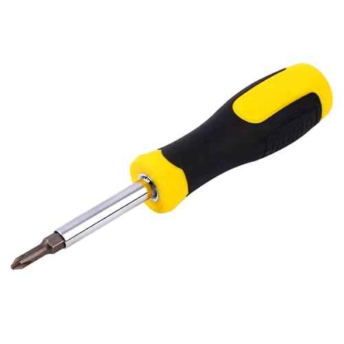 6-in-1 Screwdriver Set, Multi-Bit Screwdriver with Magnetic Tip, Screwdriver, Ergonomic Handle, Portable Repair Tool, Suitable for Home, Furniture, Automotive, Garden Use, etc.