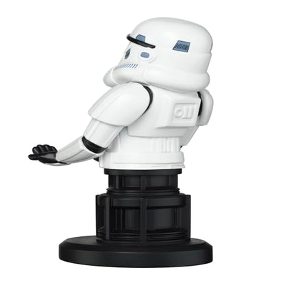 Exquisite Gaming: Star Wars: Stormtrooper - Original Mobile Phone & Gaming Controller Holder, Device Stand, Cable Guys, Collectable Licensed Figure