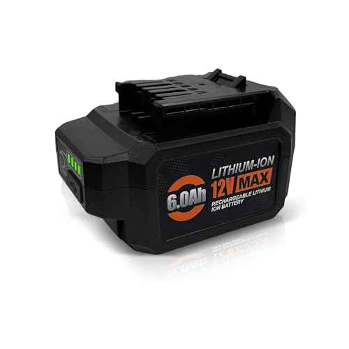 12V 6.0Ah Battery for SKil PWRCORE 12V Series Cordless Power Tools, Replacement for Skil Battery Model BY500101, BY519801,etc