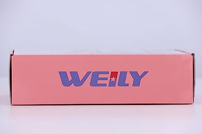 WEILY Makeup Mirror, 1x /2x/3x Trifold Makeup Mirror with 21 LED Lights and Adjustable Touch Screen Mirrors Cosmetic Countertop Mirrors (White)