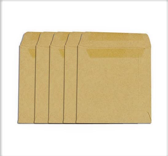 Q-Connect Envelope Wage 108x108mm Plain Self Seal 90gsm Manilla (Pack of 1000),brown