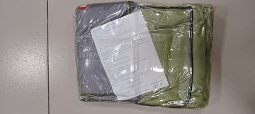PETTOM Dog Towels for Drying Dogs 2 Pack, Dog Drying Towel with Hand Pockets, Super Absorbant Microfibre Pet Towels for Dogs Puppys Cats, Pet Shower Bath Towel Machine Washable, Grey and Green