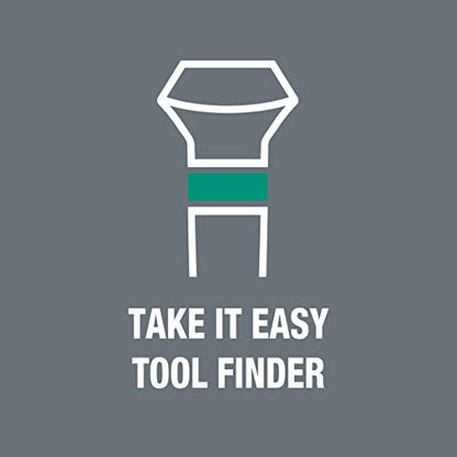 Wera 2035/6 B Kraftform Micro Screwdriver Set, for electronic applications, PH/SL, 6 Piece, 05118152001, Silver