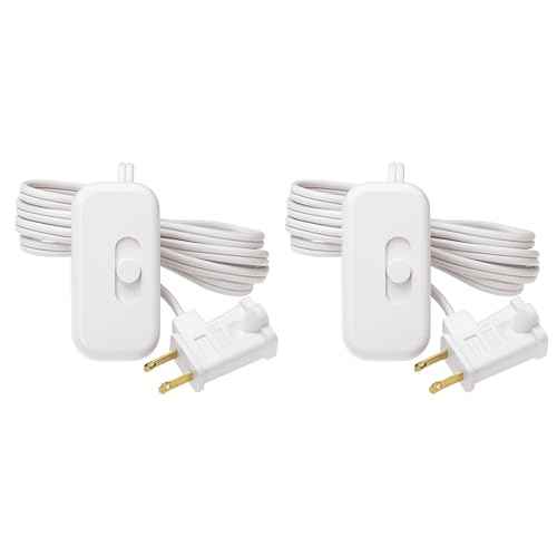Lutron Credenza LED+ 100-Watt Plug-in Lamp Dimmer Switch, TTCL-100H-WH-2, White (2 Pack)