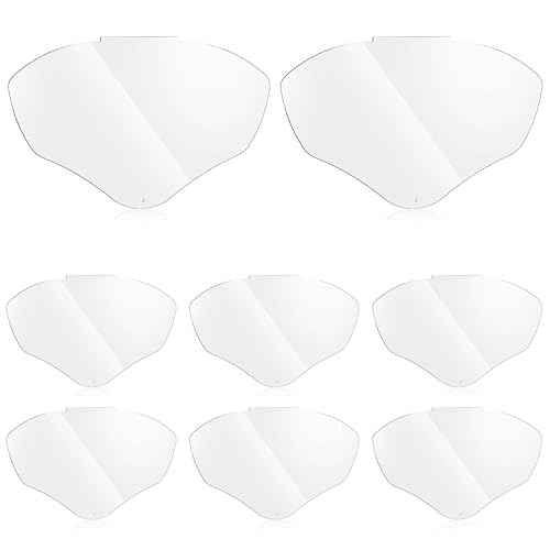 Feekoon Face Shield Replacement Lens Compatible with S8555, Compatible with Honeywell/Uvex S8500/S8510 Face Shield, Protective Safety Visor Replacement, with Clear Polycarbonate, Anti-Fog (8 Pack)