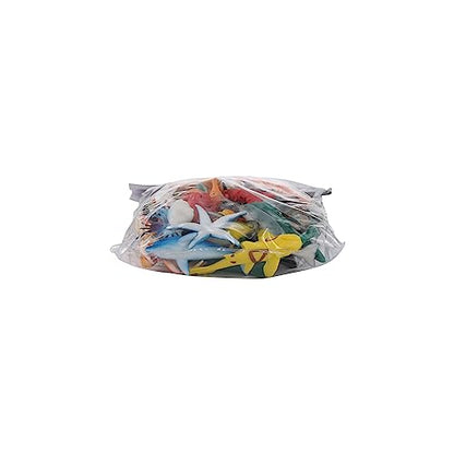 Nabance Mini Sea Animal Toys Set - 38PCS Realistic Animal Sea Life Figures - Educational & Bath Toys for Child