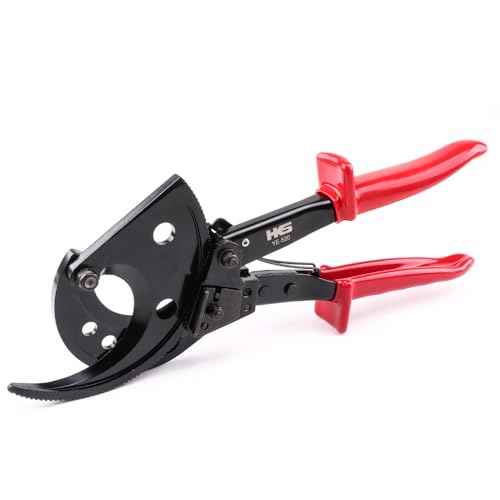HKS Ratchet Cable Wire Cutter Heavy Duty for Cutting Electrical Aluminum Copper and Multi-core Cables up to 400mm©÷(AWG 750MCM)