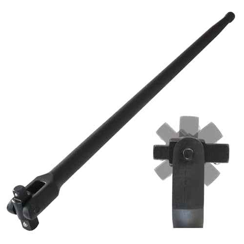 24" Breaker Bar, 1/2" & 3/8" Dual Drive, 360 Rotatable Head, Chrome Vanadium Steel, 600Nm Torque, Ideal for Tight Spaces