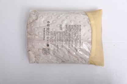 Unnivoll Baby Sleeping Bag 1.5 Tog with Plush Dots Sleep Bag 2 Pack Baby Sleep Sack Wearable Blanket for Newborn Infant 0-6 Months Coffee