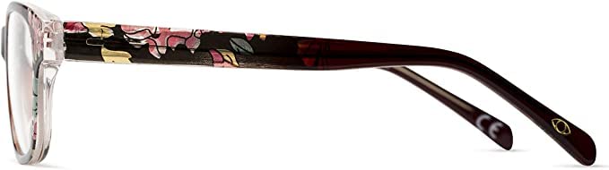 Foster Grant Sofia Vergara X Women S Linda Blue Light Multi Focus™ Glasses Reading, Berry, 52mm US