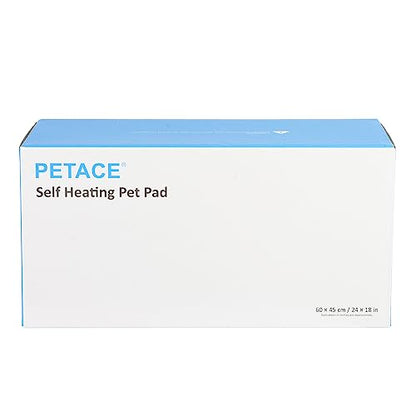 Petace Cat Self-heating Pad 60 x 45 cm, Pet Self-warming Bed, Electric-Free Heated Cat Mat, Warm Dog Blanket Machine Washable