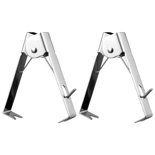 Gisafai 2 Pcs Rose Thorn Stripper Tool Thorn Remover Leaf Stripping Tool Stem and Leaf Remover Metal Flower Stripper for Outdoor Gardening Flower Arrangement Florist Supplies(Silver)