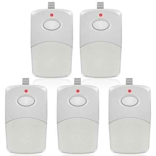 Upgraded for Linear 3089 Multicode Gate Opener Remote, 308911 Multicode Remote Control, with 300MHZ 10 Dip Switch Garage Door Remote, More Stable & Secure, Small Enough Easy to Carry & Program, 5 Pack