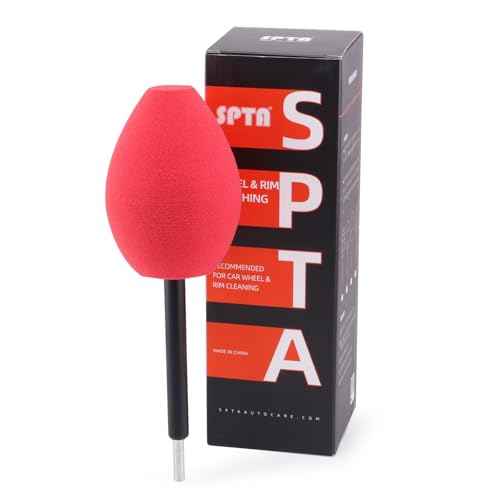 Wheel Rims Polisher, SPTA Polishing Ball, Polishing Cone, Metal Wheel Polishing Tool, Ball Buster Wheel and Rim Polisher System Attaches to Standard Household Drill