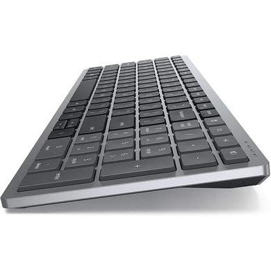 Dell KM7120W Multi-Device Wireless Keyboard and Mouse, UK (QWERTY), Numeric Keypad, 2.4GHz, Bluetooth 5.0, 1600 dpi, Compatible with Windows, Chrome, Android, and Mac, (Grey)