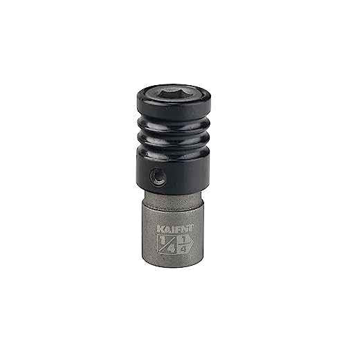 K352-005 1/4-inch Drive to 1/4-inch Hex Bit Holder Socket, 1/4"DR to 1/4"H Quick Change Impact Adapter