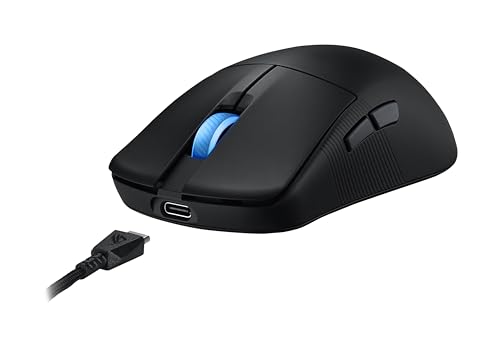 ASUS ROG Harpe Ace Extreme Wireless Esports Gaming Mouse – Carbon Fiber Build, 47g Lightweight, Tri-Mode Connectivity, 42K DPI, up to 70Hr Battery, Glass Skates, Pro-Approved, PC/Mac Support - Black