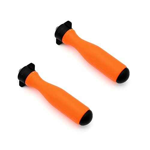 2 Pack Round File Handle with Ajustable Tightening Nut Plastic Nylon Handles Diameter 4mm-5mm 0.2 inch Hole Saw Chain Reusable Quickly Installed Repair Replacement Tool
