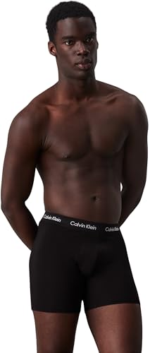 Calvin Klein Men's Boxer Briefs, W/Black, M
