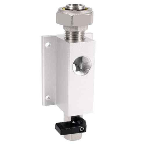 3/4 Air Outlet Kit for 3/4 Inch Shop Air Line Kit, with 1/2 Inch NPT Outlet Port, Equipped with Straight Air Piping Fittings and Ball Valve