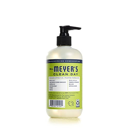 MRS. MEYER'S CLEAN DAY Liquid Hand Soap, Cruelty-Free, and Biodegradable Hand Wash Made with Essential Oils, Lemon Verbena Scent, 12.5 Oz (Pack of 3)