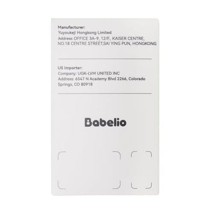 Babelio White Noise Sound Machine for Adults Kids Baby, Travel Sound Machine for Sleep, Mini and Portable, 15 Non-looping Sounds, Timer, Memory Function, Easy to Pocket and Travel White