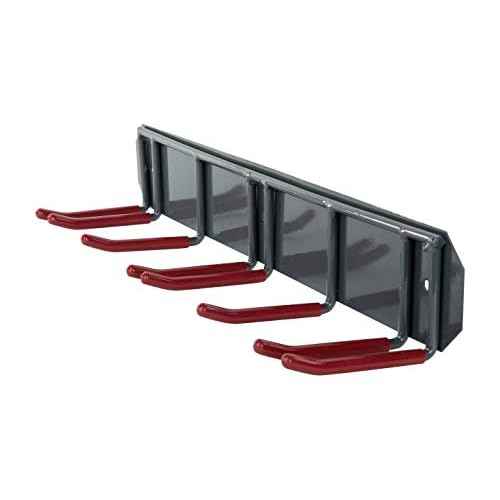 Wall Mounted Horizontal Rack for Storage of Skis and Poles-Heavy Duty Weatherproof Nonslip Garage Wall Organizer for Carrying Snowboard, Hockey Sticks, Skates, Helmets (Large, 2 Ski Sets)