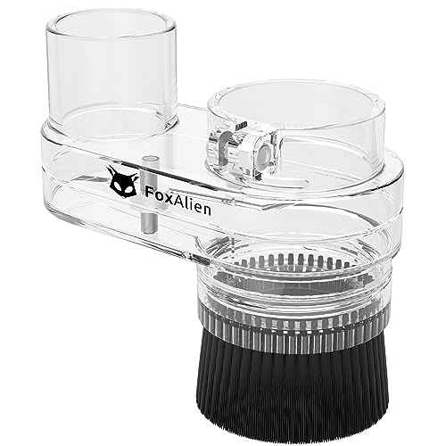 FoxAlien 42mm Diameter Dust Shoe for Mastuer Pro, Masuter 4040 CNC Router Machine with 60W 42mm Spindle Motor, Hose Diameter 38mm