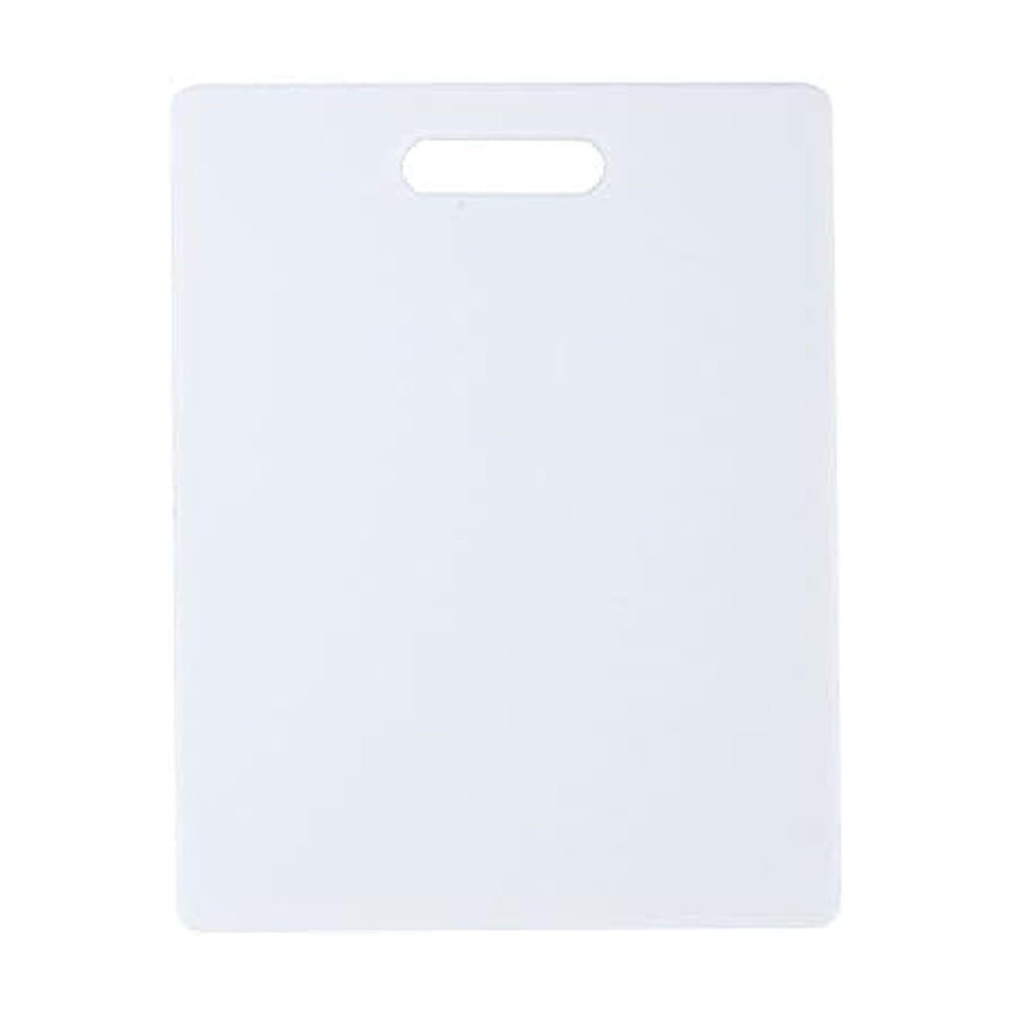 FARBERWARE Reversible Plastic Cutting Board, 8x10 Inch, White, Dishwasher Safe, Non-Porous and Durable for Chopping, Slicing, Prep, Easy to Store