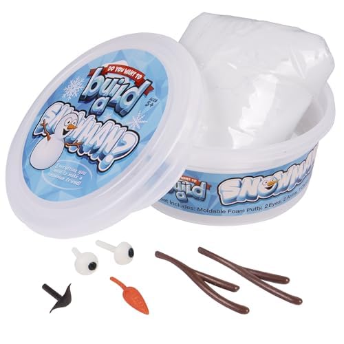 Kangaroo 3 Pack Build a Snowman Kit Snowballs Toys for Kids Stocking Stuffers - Snow Play Winter Toys Christmas Crafts DIY - Snow Man Kit Outdoor Modeling Clay Craft - Xmas Stocking Stuffers for Kids