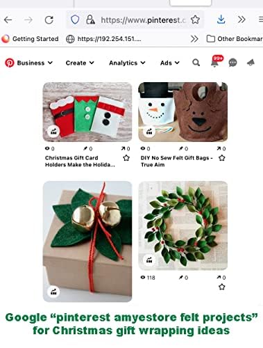 Fabric Felt Sheets for Crafts 9x12.Acrylic Sheets Art and Craft Material.Fabric Craft Supplies,Gift Wrapping Supplies,Sewing,Halloween Costumes-6PC Red Felt Paper