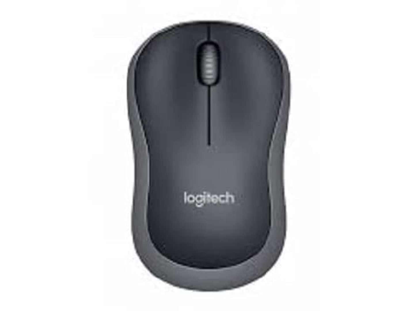 Logitech K120 Wired Business Keyboard, Black & M185 Wireless Mouse, 2.4GHz with USB Mini Receiver, 12-Month Battery Life, 1000 DPI Optical Tracking, Ambidextrous, Grey