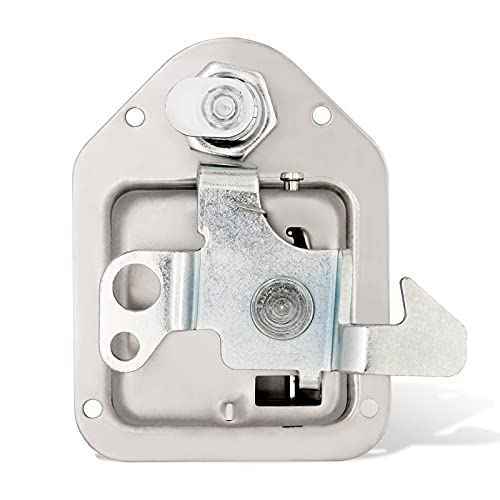 Tool Box Replacement Latch,2 stainless steel Truck Tool Box Latch Paddle Lock Replacement Handle 4-3/8inch x 3-1/4inch Paddle Key