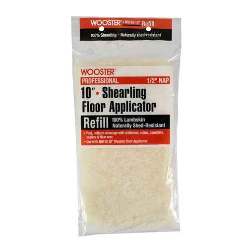 Wooster RR612-10 Wool Shearling Floor Applicator Refill 1/2" Nap 10"