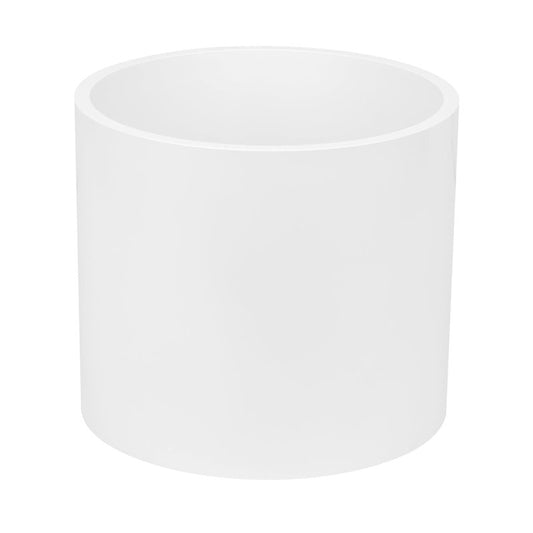 6" PVC Pipe Coupling Adapter Pipe Fittings (Socket x Socket) Contractor Pack Schedule 40 Heavy Duty 6 Inch PVC Slip Socket Connectors for DIY PVC Shelf Garden Support Structure, White