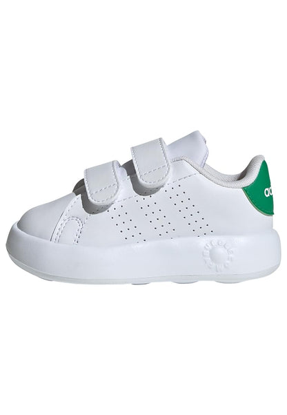 adidas Unisex Baby Advantage Shoes Kids, Cloud White/Cloud White/Green, 5.5 UK Child