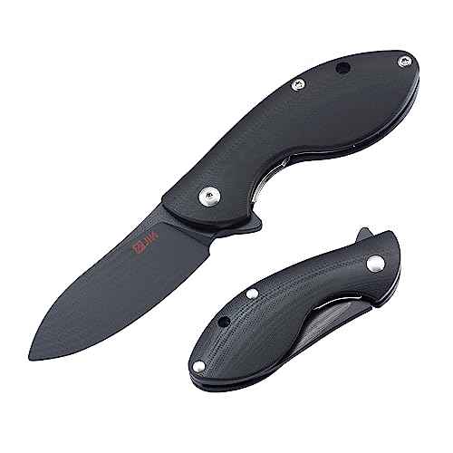 JIN Starry G10 Pocket Knife for Kids, DIY Knife Making Kit, Safe Fidget Toy, Black G10 Blade Handle, EDC Folding Knives, Camping, Boys Scout