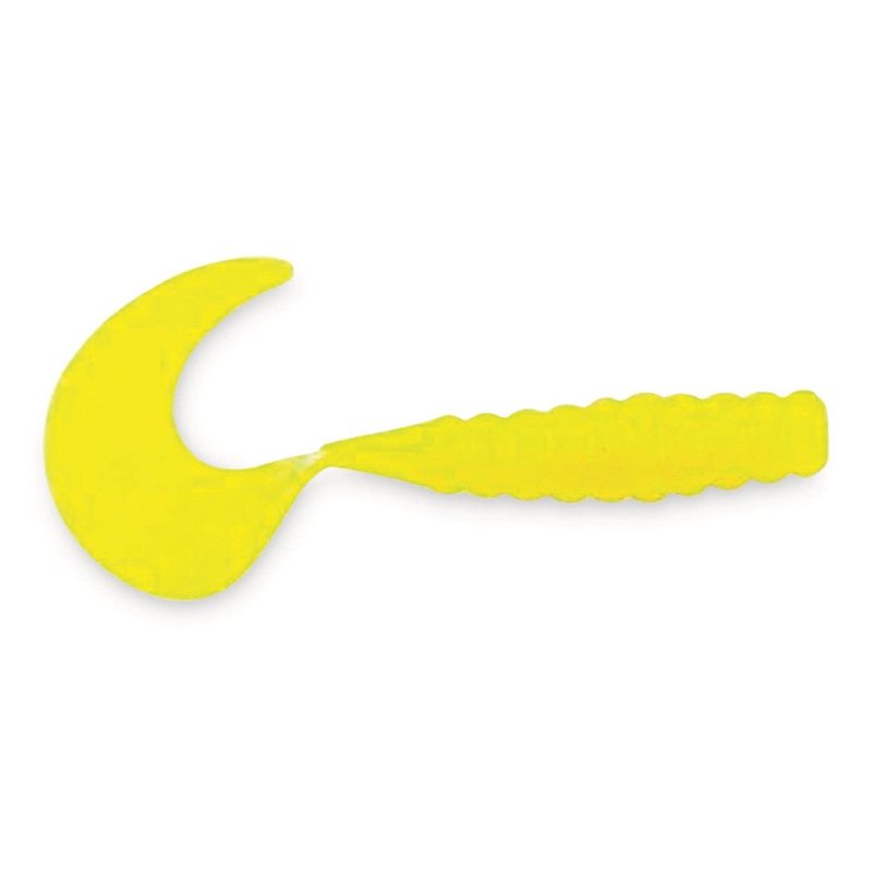 Berkley PowerBait Power Grubs Fishing Bait, Natural Chartreuse, Irresistible Scent & Flavor, Realistic Action, Bulky Body, Ideal for Bass, Walleye, Trout and More
