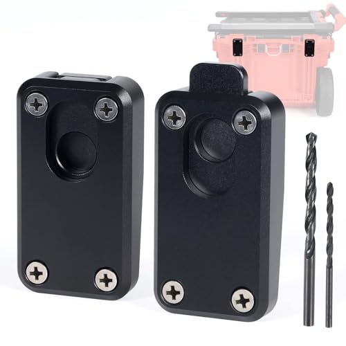 Aluminum Handle Quick Release Pins Kit for Milwaukee Packout Rolling Toolbox, Handle Removal Accessories for Packout Mods Upgrade