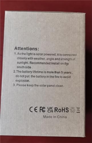 Nodfens Solar Lights Outdoor Garden, Solar Security Lights Outdoor Motion Sensor with 3 Modes, IP65 Waterproof Security Lights Outdoor Motion Sensor Solar Powered for Wall Fence Yard and Front Door