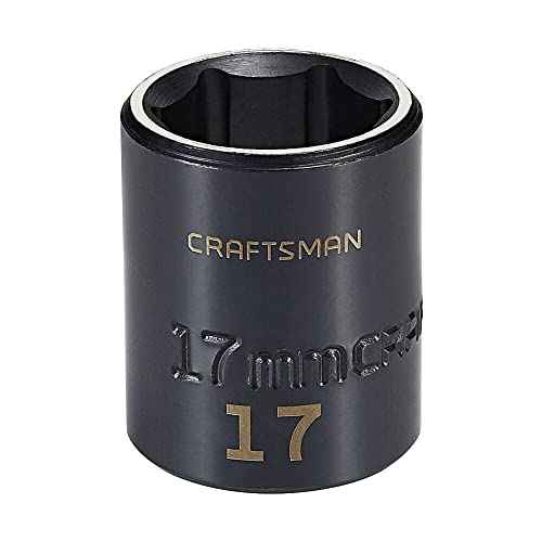 CRAFTSMAN Impact Socket, Shallow, Metric, 3/8 in. Drive, 17MM (CMMT15845)