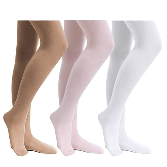 Stelle Girls' Ultra Soft Pro Dance Tight/Ballet Footed Tight(Toddler/Little Kid/Big Kid),BP+WT+TN,S