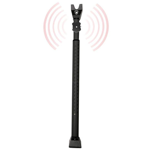 Adjustable Sliding Door Security Bar, Door Jammer 2-in-1 Adjustable Door Knob and Sliding Patio Door Stoppers Security with Alarm, 40 Different Adjustments by Guard Dog Security