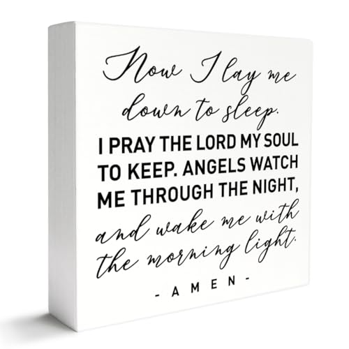 Christian Nursery Decor Wooden Box Sign, Nursery Newborn Baby Religious Scripture Decor Bible Verse Kid Children Room Bedroom Decoration, The Morning Light, Nursery Baptism Christening Gifts