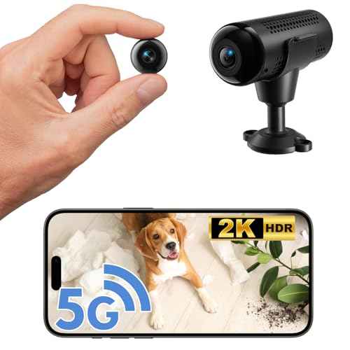 Hidden Camera, 2K Mini Nanny Cam with Free Cloud, Supports 2.4G/5G WiFi & No WiFi Needed Wireless Camera with Motion Detection & Night Vision for Baby/Pet Monitor/Home Security