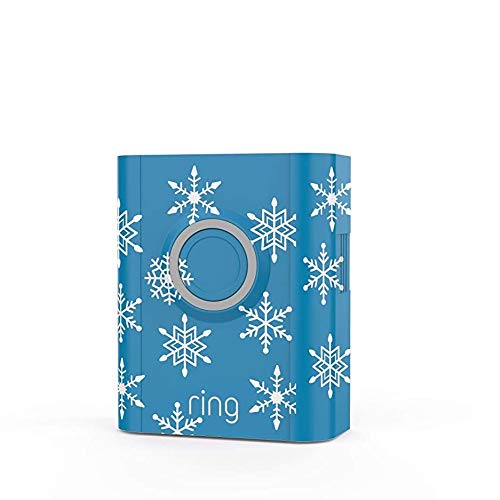 Ring Interchangeable Faceplate for Doorbells - Video Doorbell 3, Video Doorbell 3 Plus, Video Doorbell 4, Battery Doorbell Plus, Battery Doorbell Pro - Snowflakes
