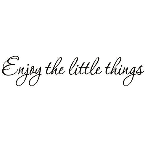 Enjoy The Little Things Vinyl Wall Decal Saying Family Room Quotes Sayings Stickers Wall Decor
