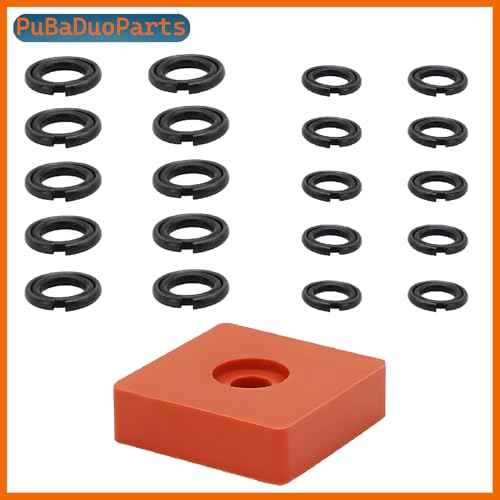 (10+10 Sets) 3/8" & 1/2" Impact Wrench Retainer Rings with O-Ring Kit Includes Retainer Ring Anvil Install Tool, Compatible with Milwaukee Electric/Pneumatic Impact Wrench